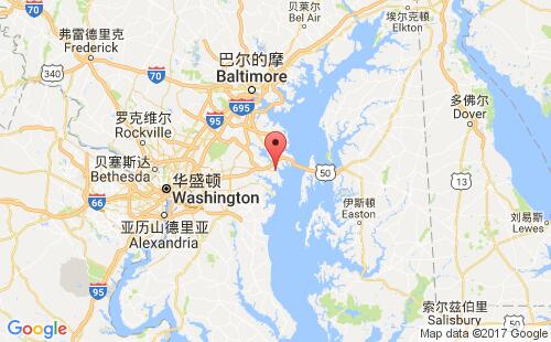 加拿大海運港口安納波利斯annapolis港口地圖