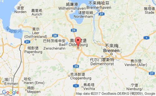 德國港口奧爾登堡oldenburg港口地圖