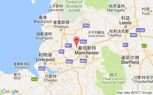 英國港口博爾頓bolton港口地圖
