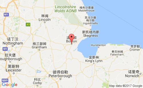 英國港口波土頓boston港口地圖