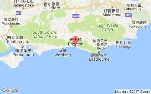 英國港口布賴頓brighton港口地圖