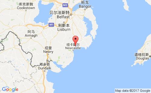 英國港口鄧德拉姆dundrum港口地圖