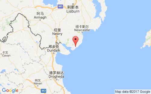英國港口基爾基爾kilkeel港口地圖