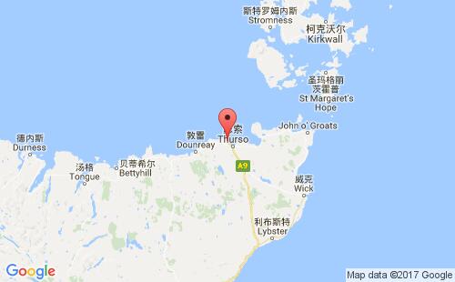 英國(guó)港口斯克拉布斯特scrabster港口地圖