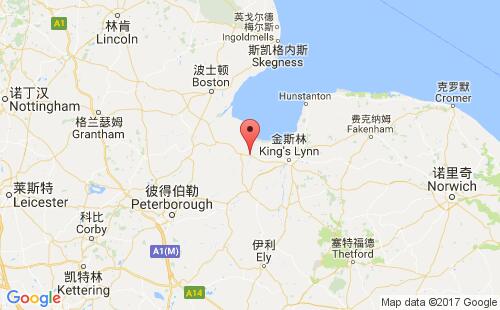 英國(guó)港口薩頓布里奇sutton bridge港口地圖