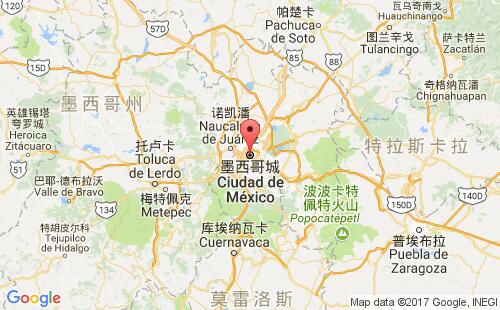 墨西哥海運(yùn)港口墨西哥城mexico city港口地圖