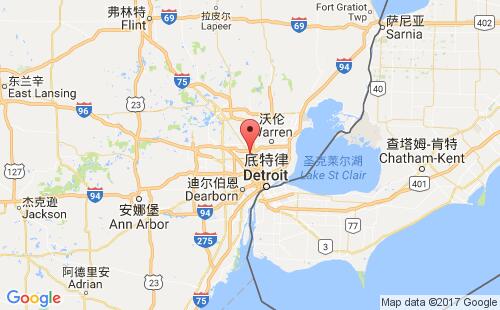 美國海運港口芬代爾ferndale港口地圖