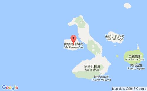 美國海運港口費南迪納fernandina港口地圖
