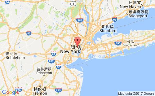美國海運港口澤西城jersey city港口地圖