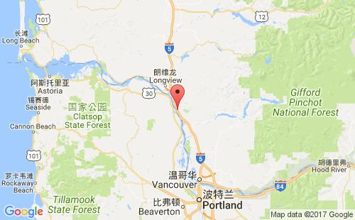 美國海運港口卡拉馬kalama,wa港口地圖