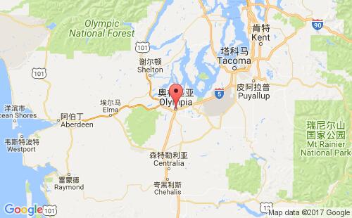 美國海運港口奧林匹亞olympia港口地圖