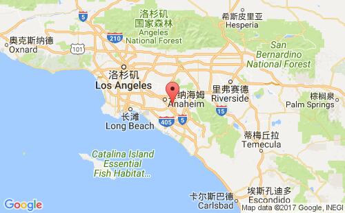 美國海運港口奧蘭治orange港口地圖