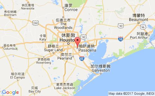 美國海運港口帕薩迪納pasadena,tx港口地圖