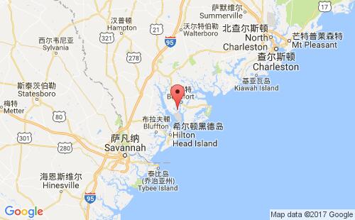 美國海運港口羅亞爾港port royal,us港口地圖